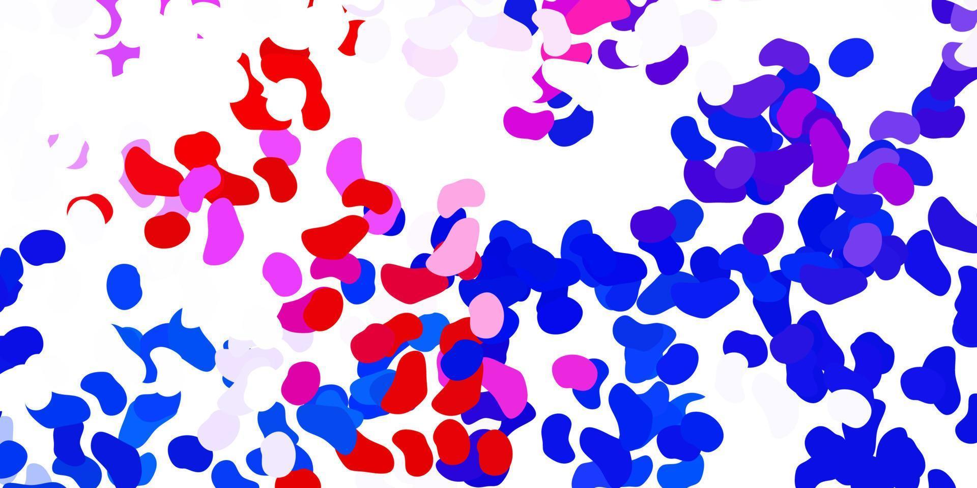 Light blue, red vector template with abstract forms.
