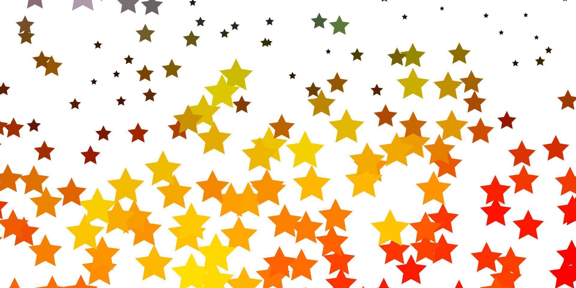 Light Multicolor vector pattern with abstract stars.