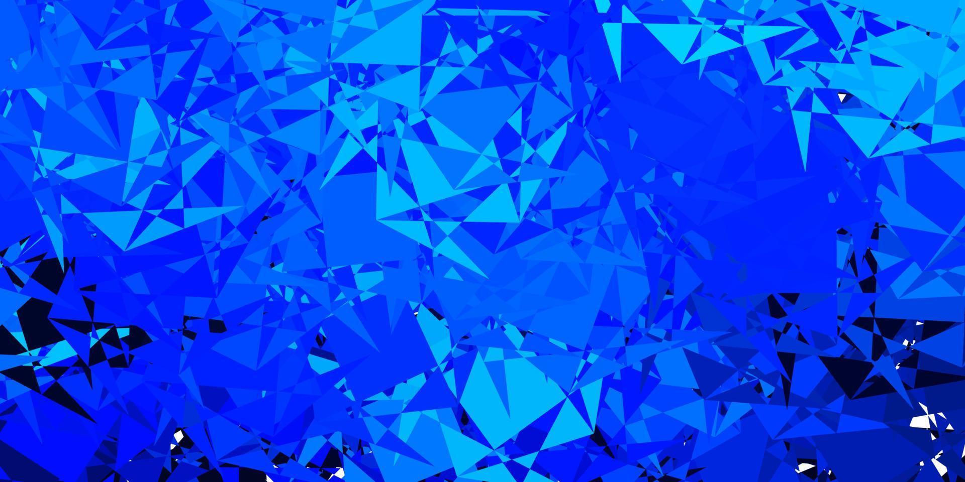 Dark BLUE vector pattern with polygonal shapes.