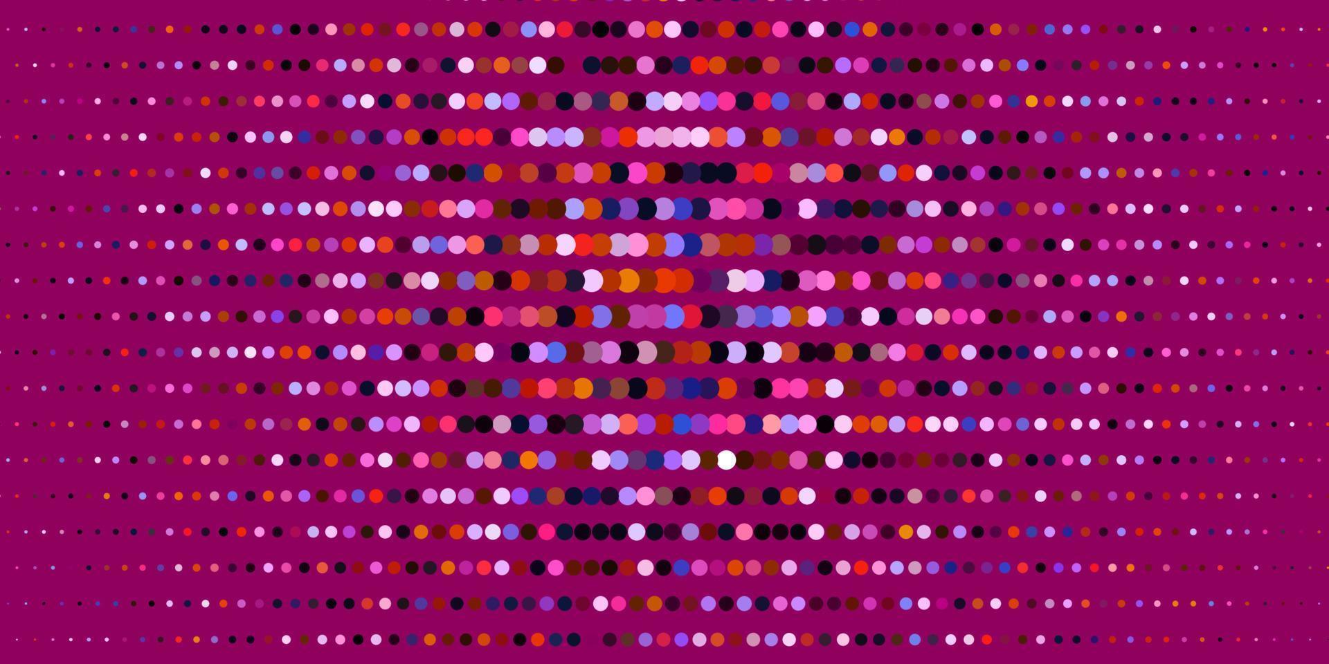 Dark Pink, Yellow vector background with spots.