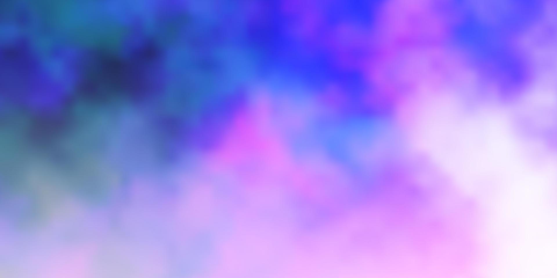 Light Purple, Pink vector background with clouds.