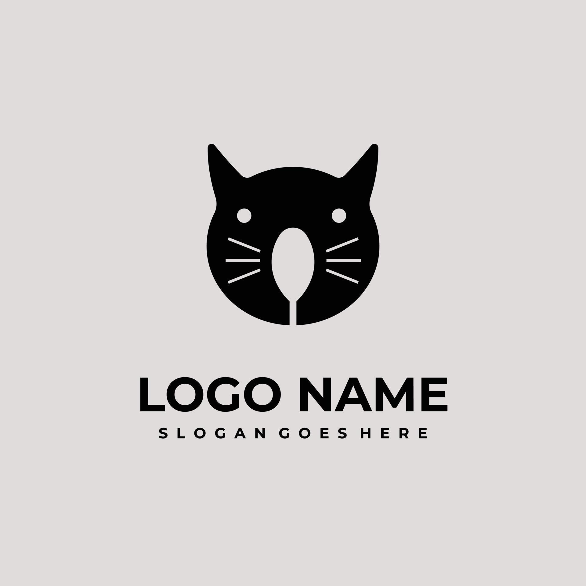 Cat Logo Brand Element 7692442 Vector Art at Vecteezy