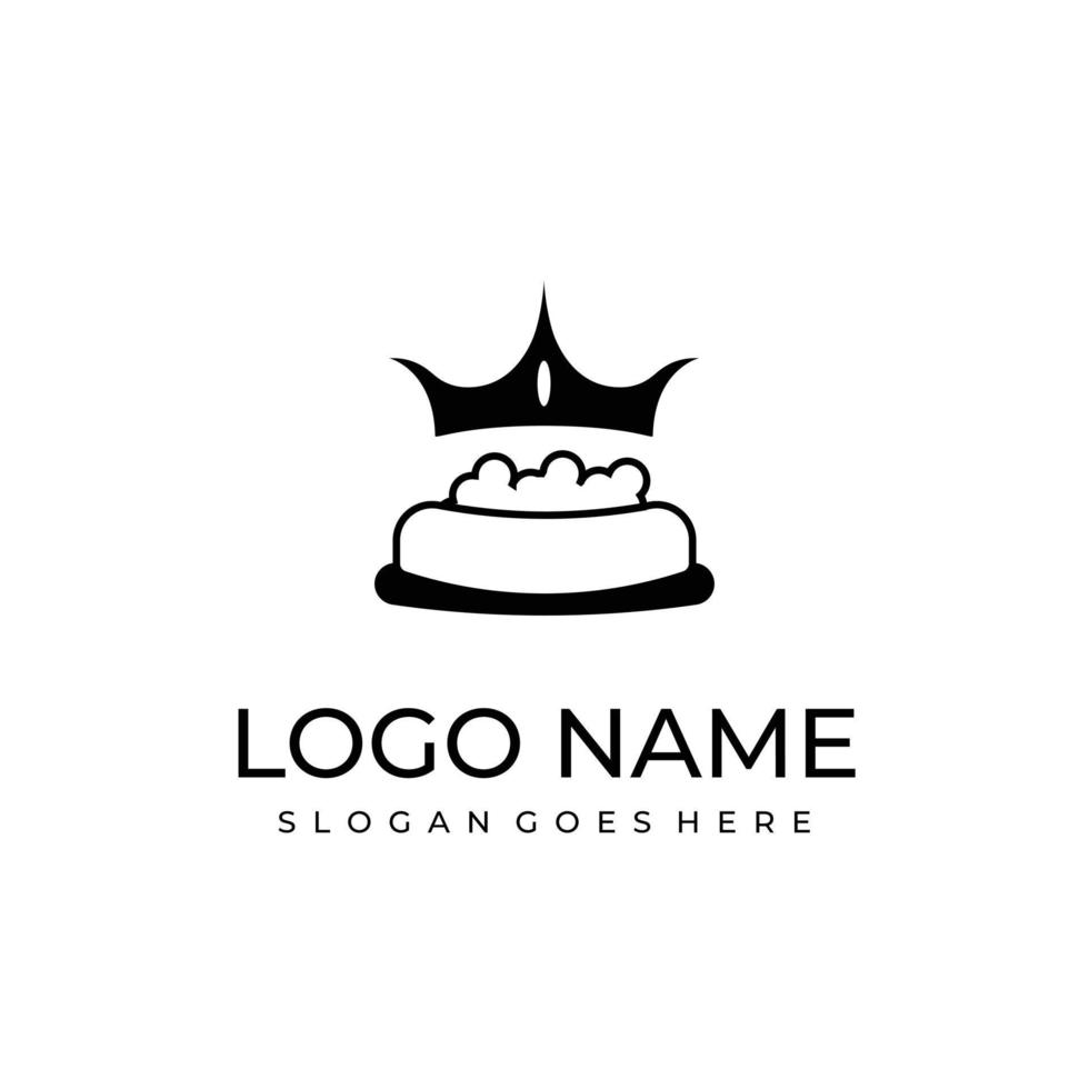 logotipo de comida para mascotas vector