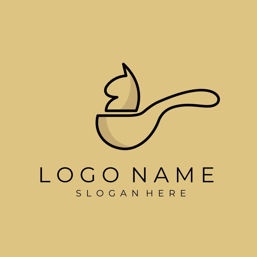 Cat Food Logo Element vector