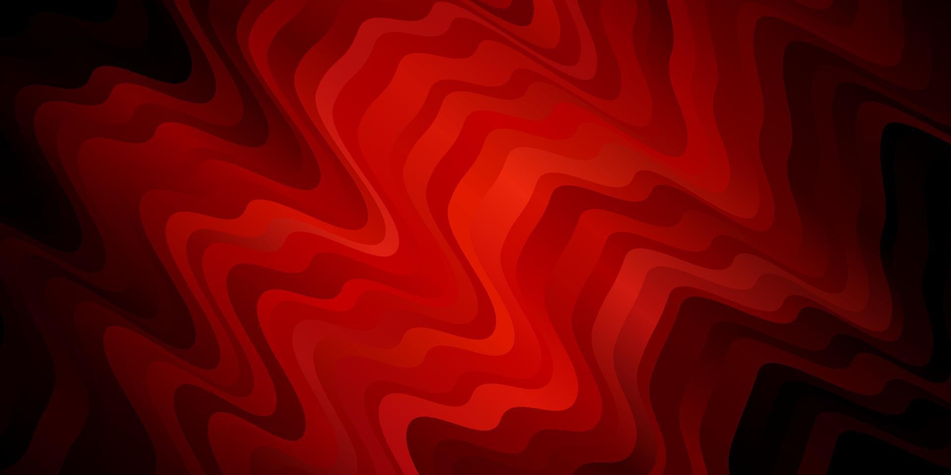 Dark Pink, Red vector pattern with curves.