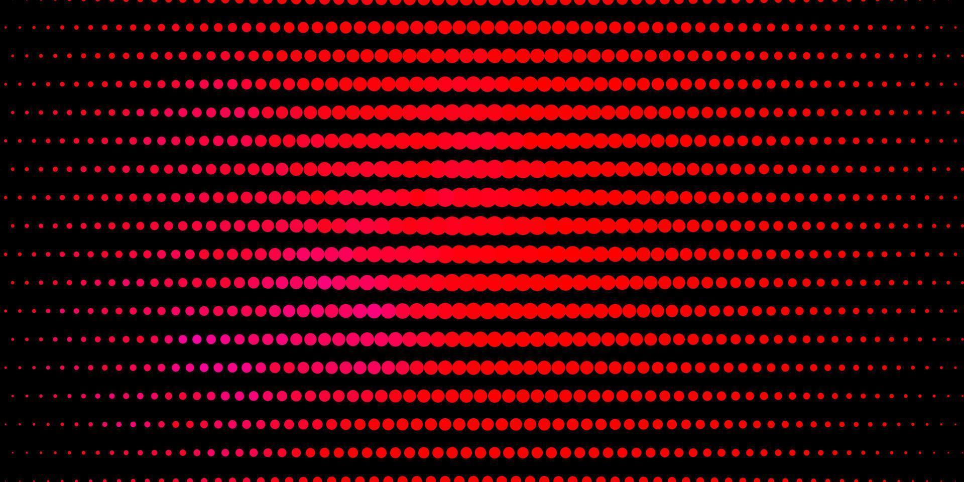 Dark Pink, Red vector pattern with spheres.