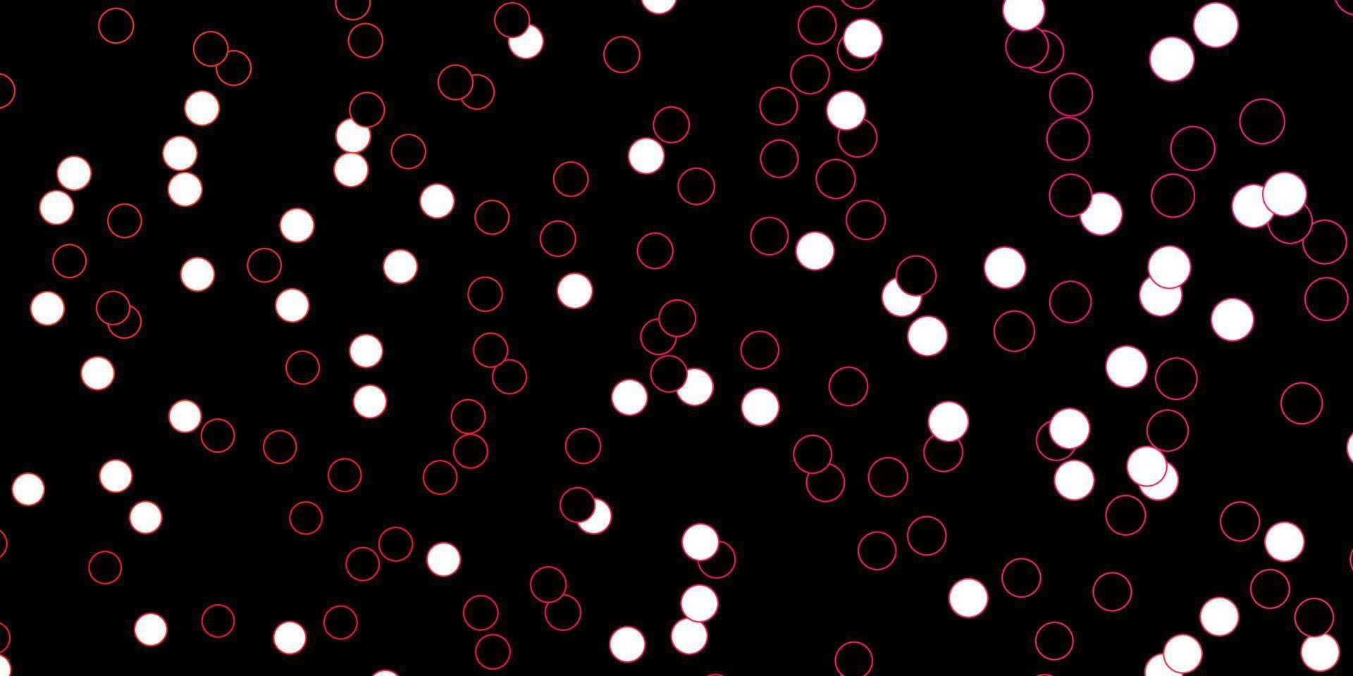 patrón de vector de color rosa oscuro, amarillo con esferas.