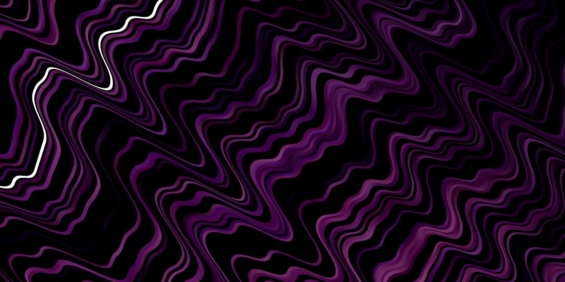 Dark Purple vector template with curves.