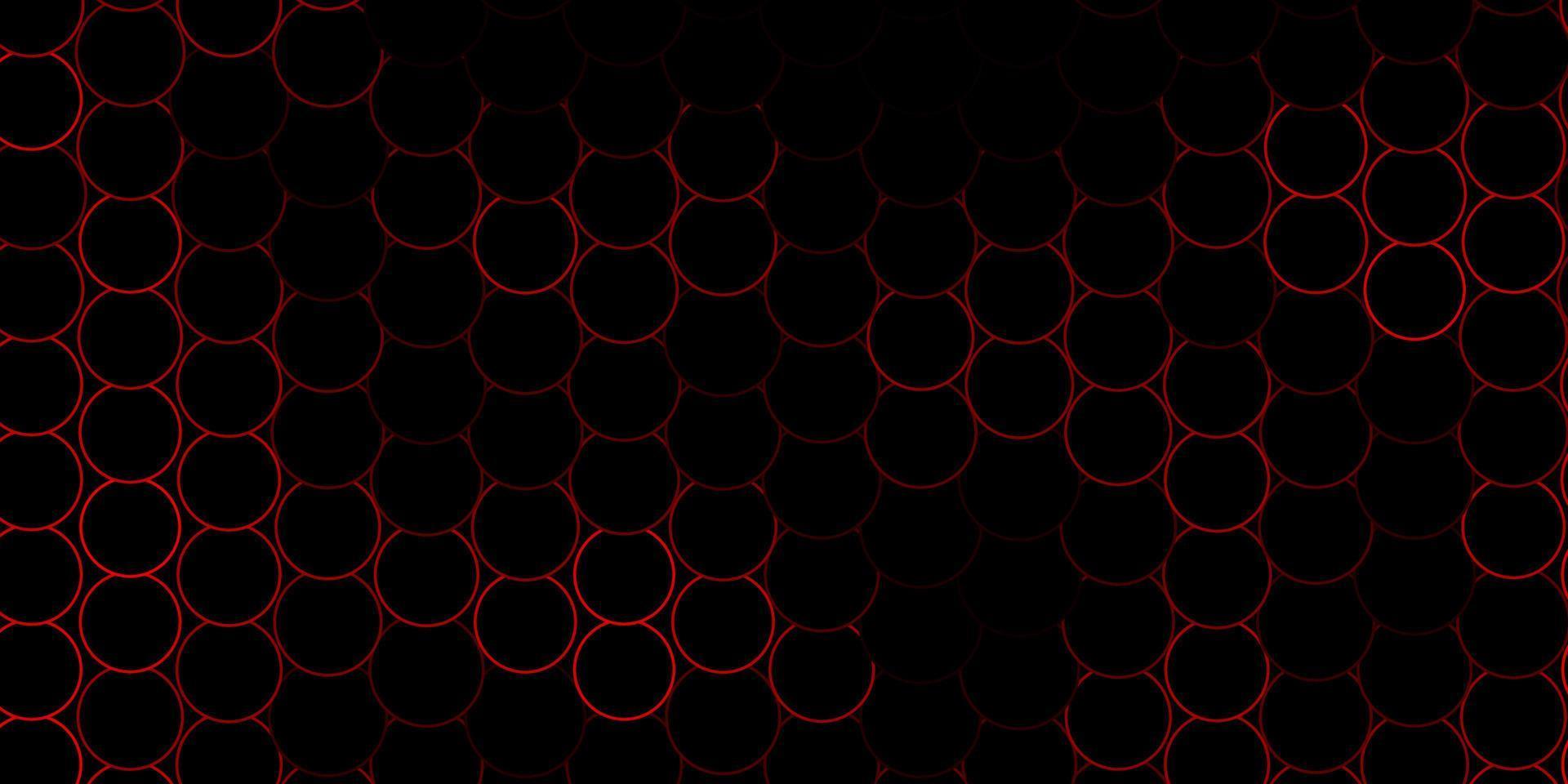 Dark Red vector background with spots.