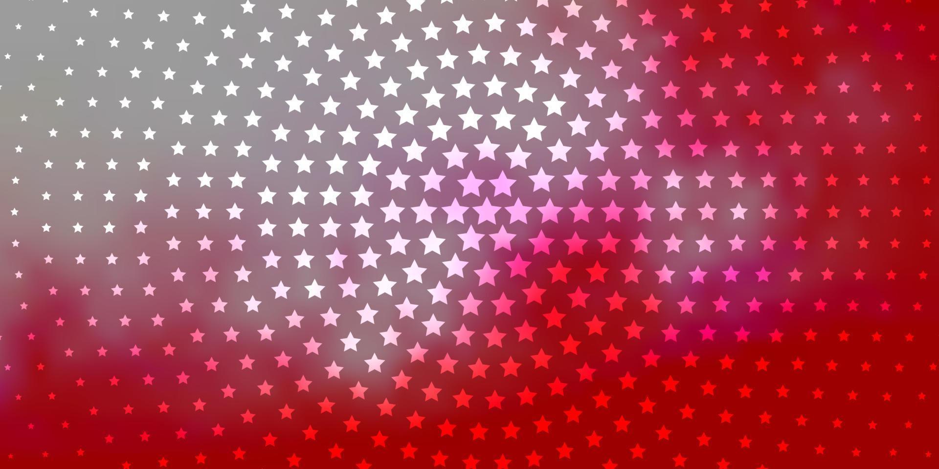 Light Red vector layout with bright stars.