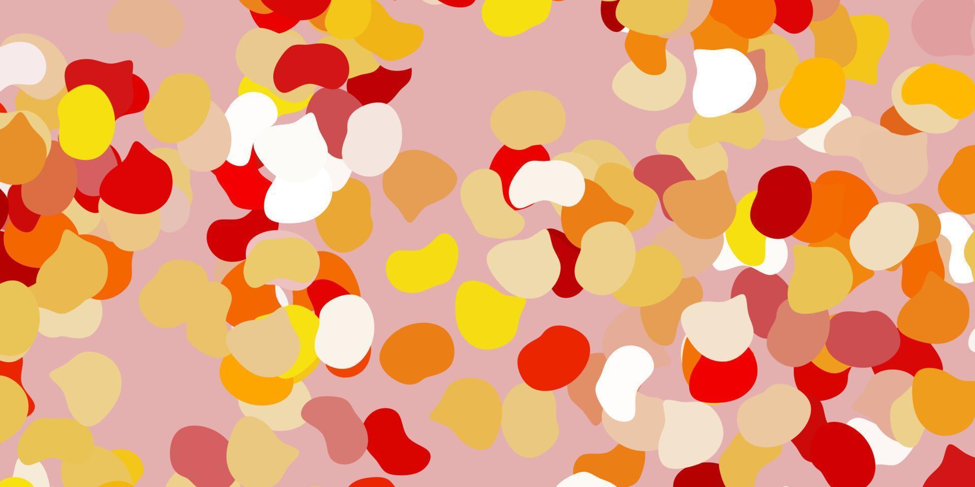 Light brown vector texture with memphis shapes.