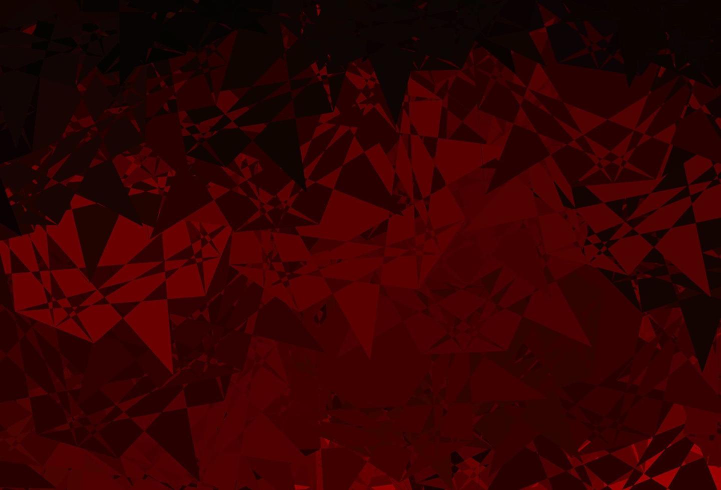 Dark Brown vector backdrop with triangles, lines.