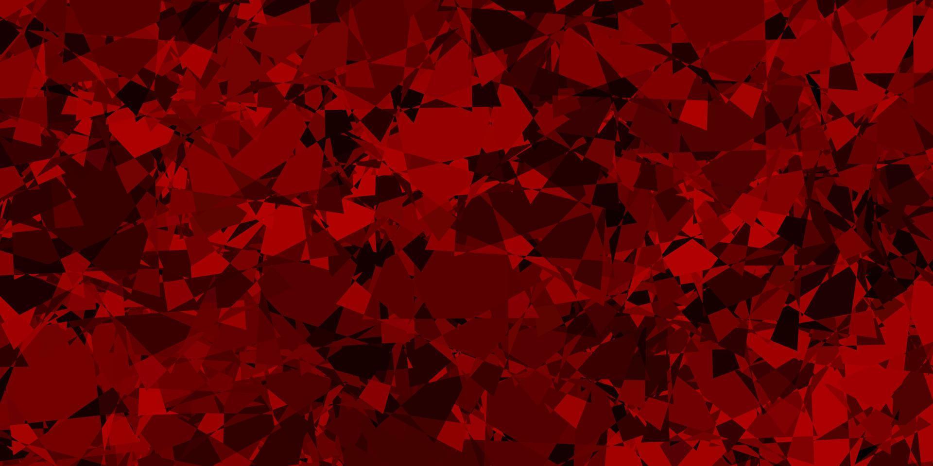 Dark Brown vector pattern with polygonal shapes.