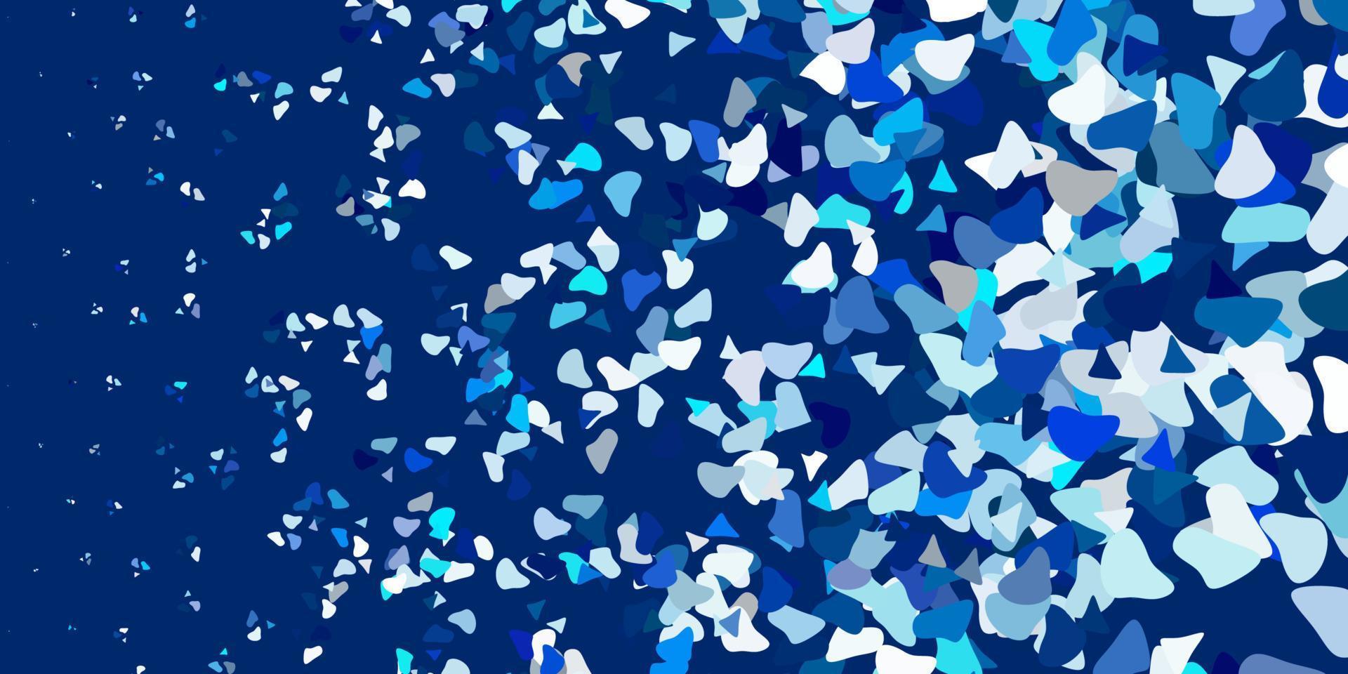 Light blue vector texture with memphis shapes.