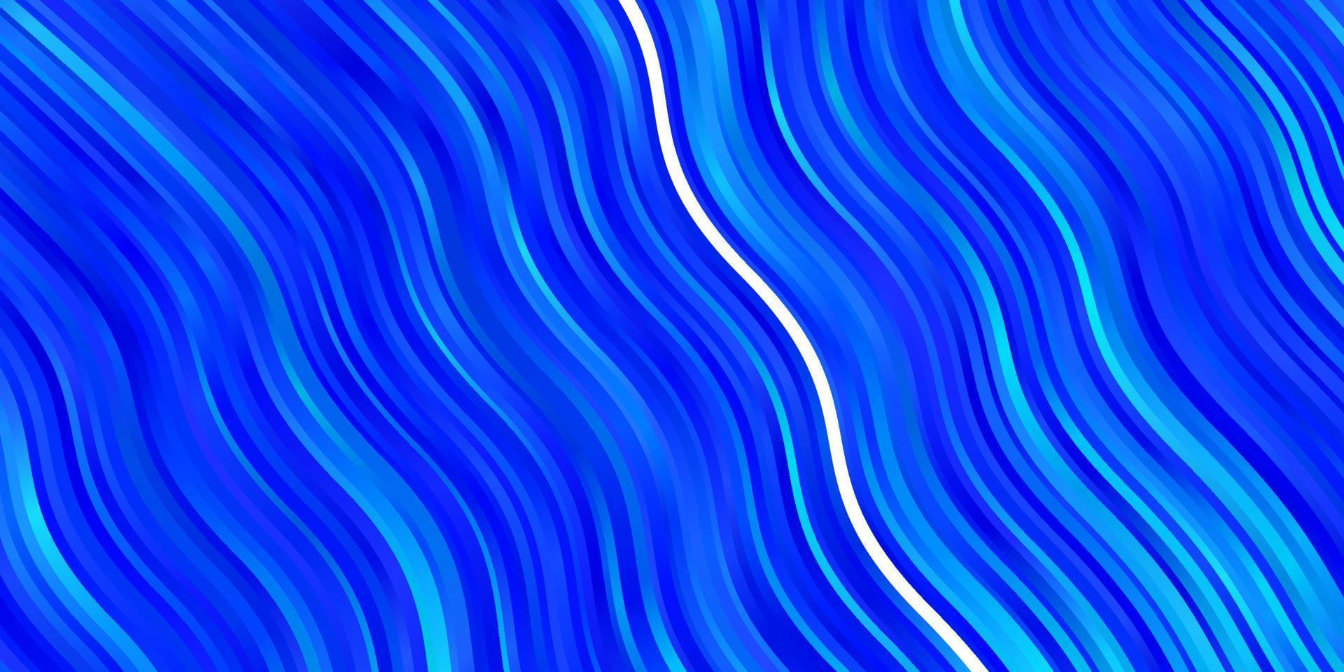 textura de vector azul claro con curvas.