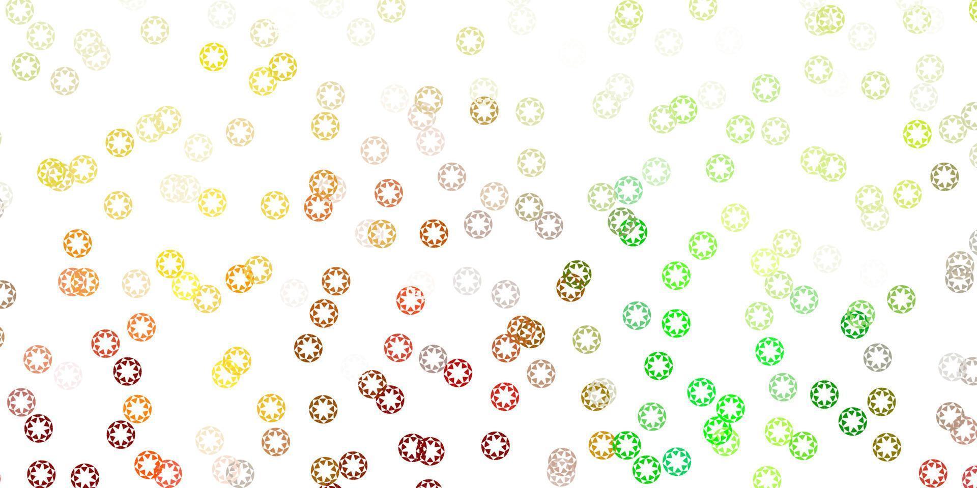 Light green, yellow vector texture with disks.