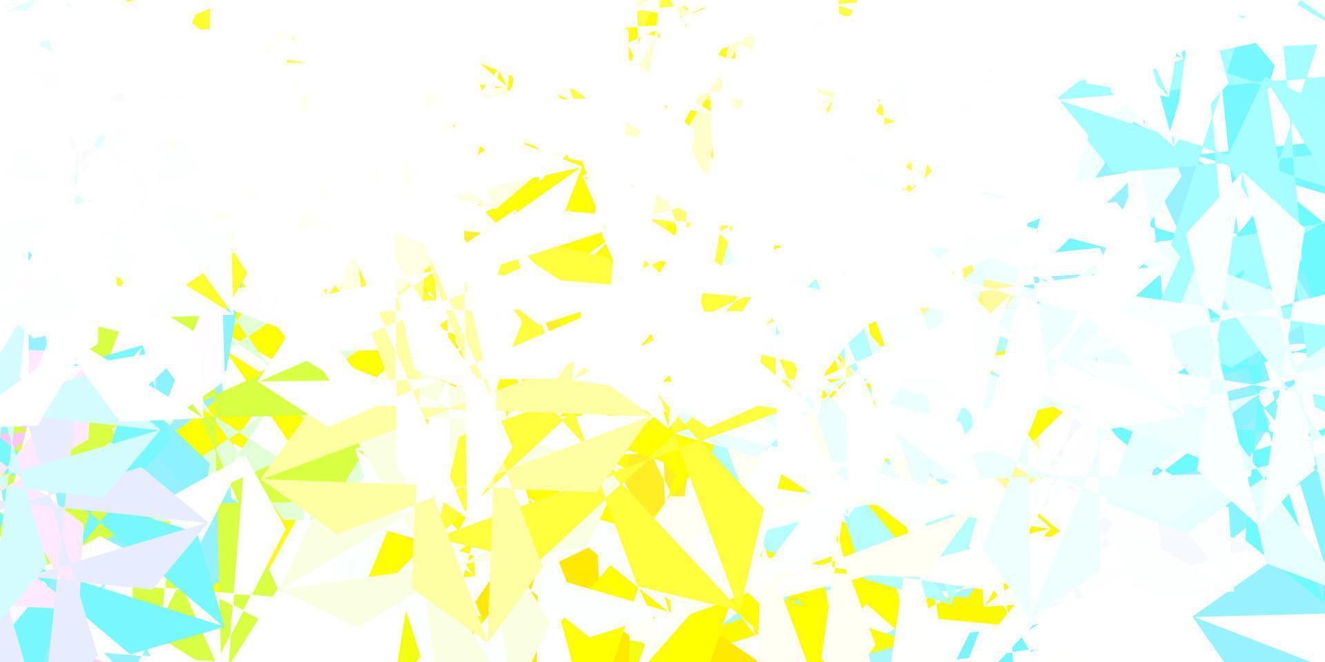 Light multicolor vector triangle mosaic backdrop.