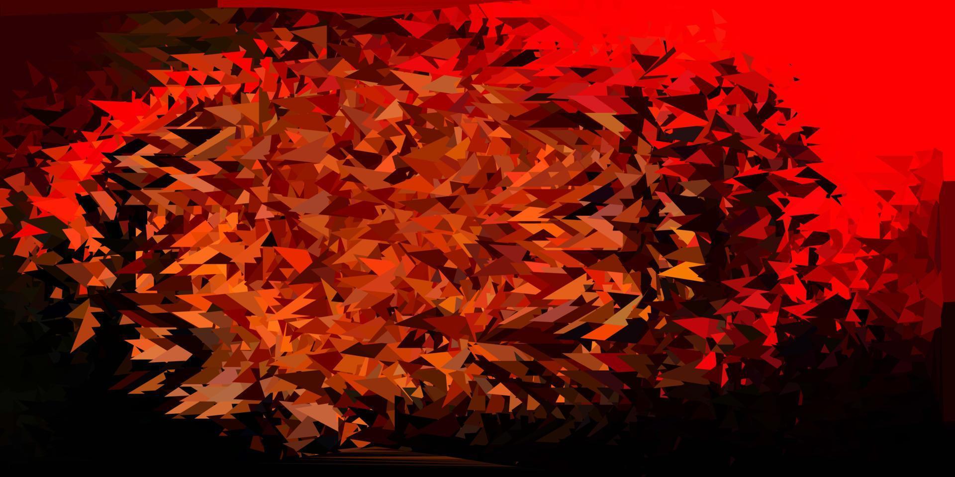 Dark orange vector gradient polygon design.