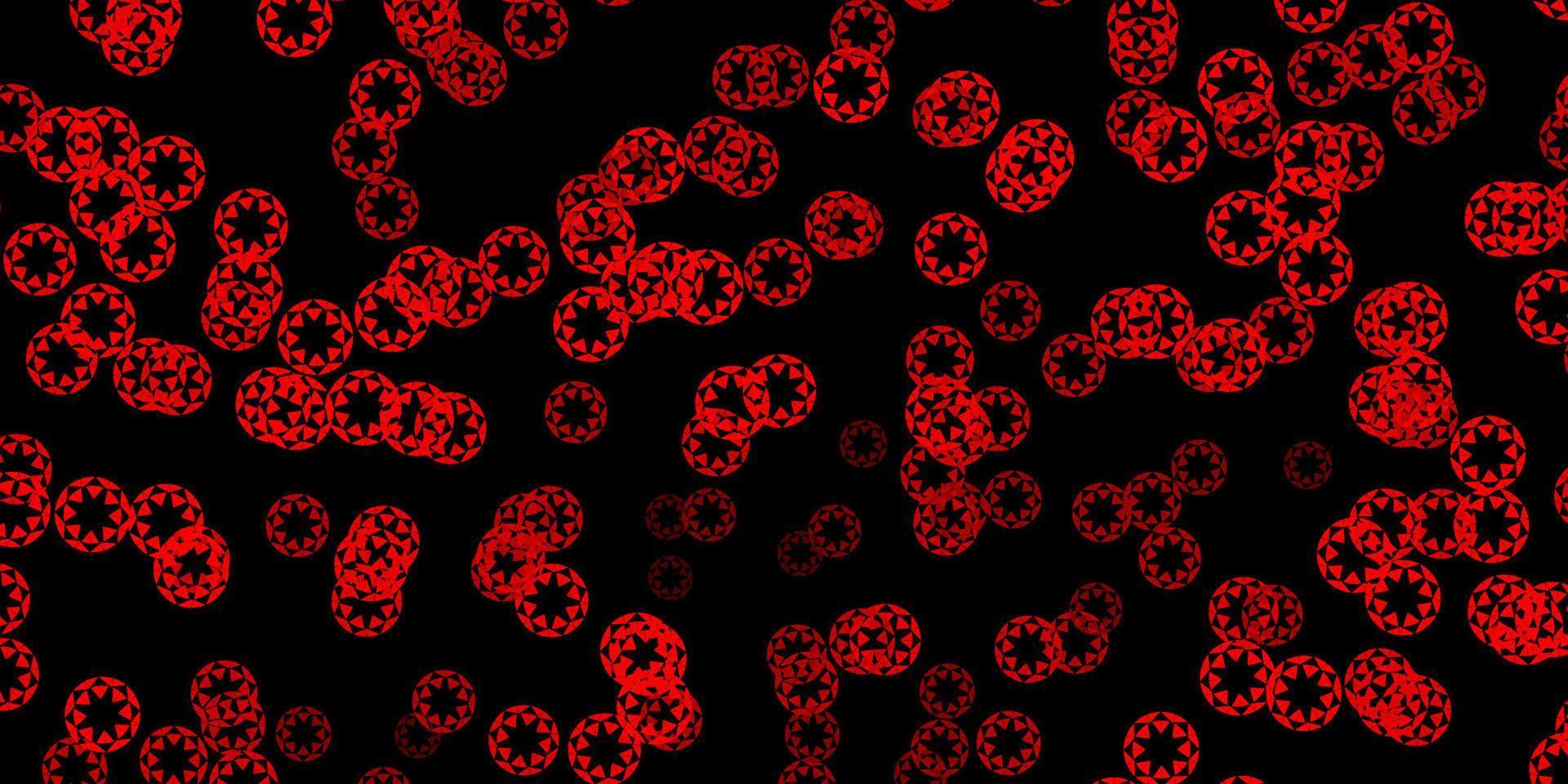 Dark orange vector template with circles.