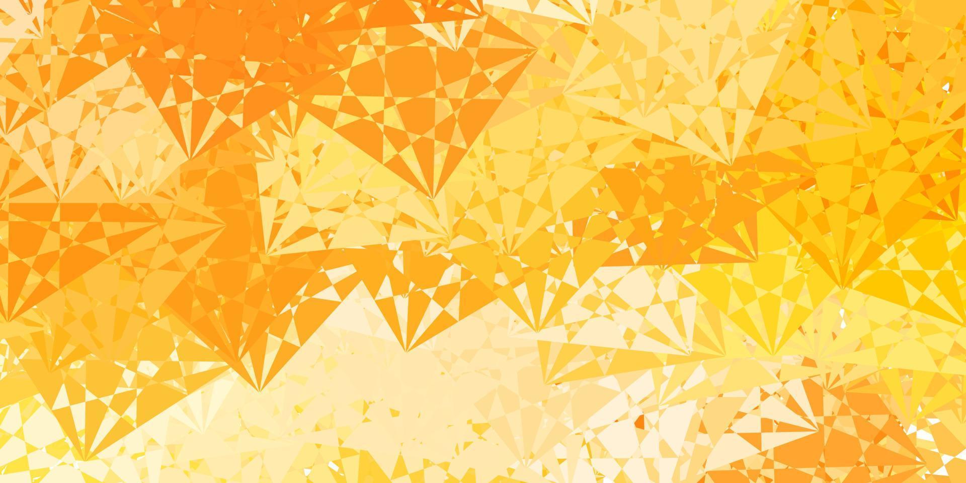 Light Orange vector texture with random triangles.