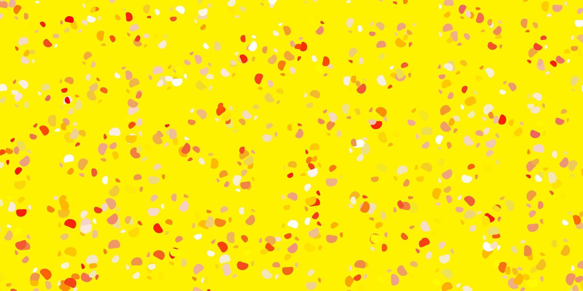 Light orange vector texture with memphis shapes.