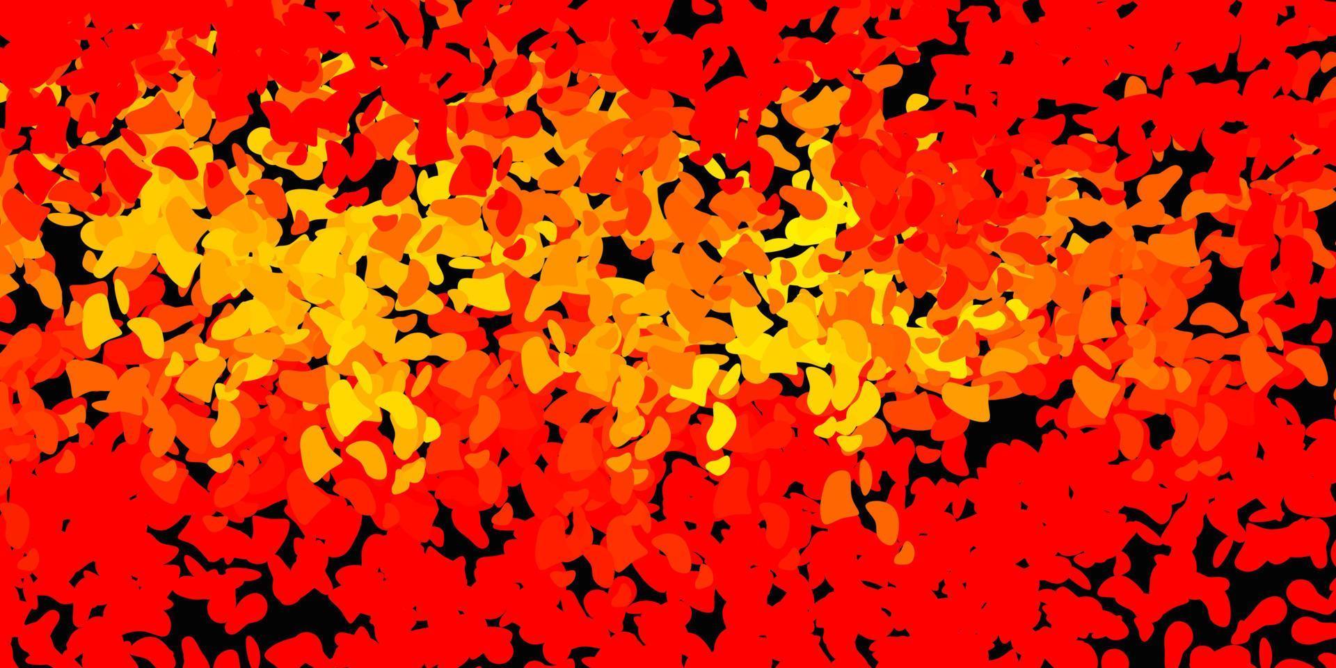 Light orange vector background with random forms.