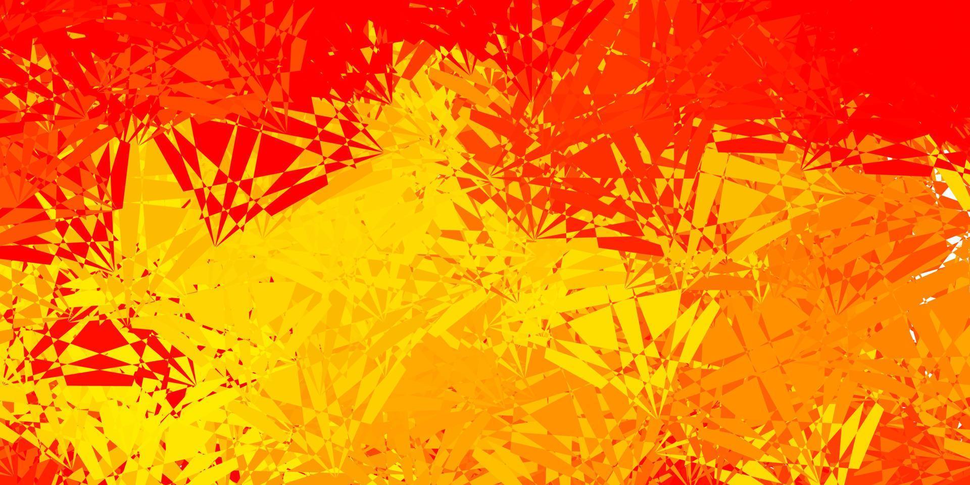 Light Orange vector background with polygonal forms.