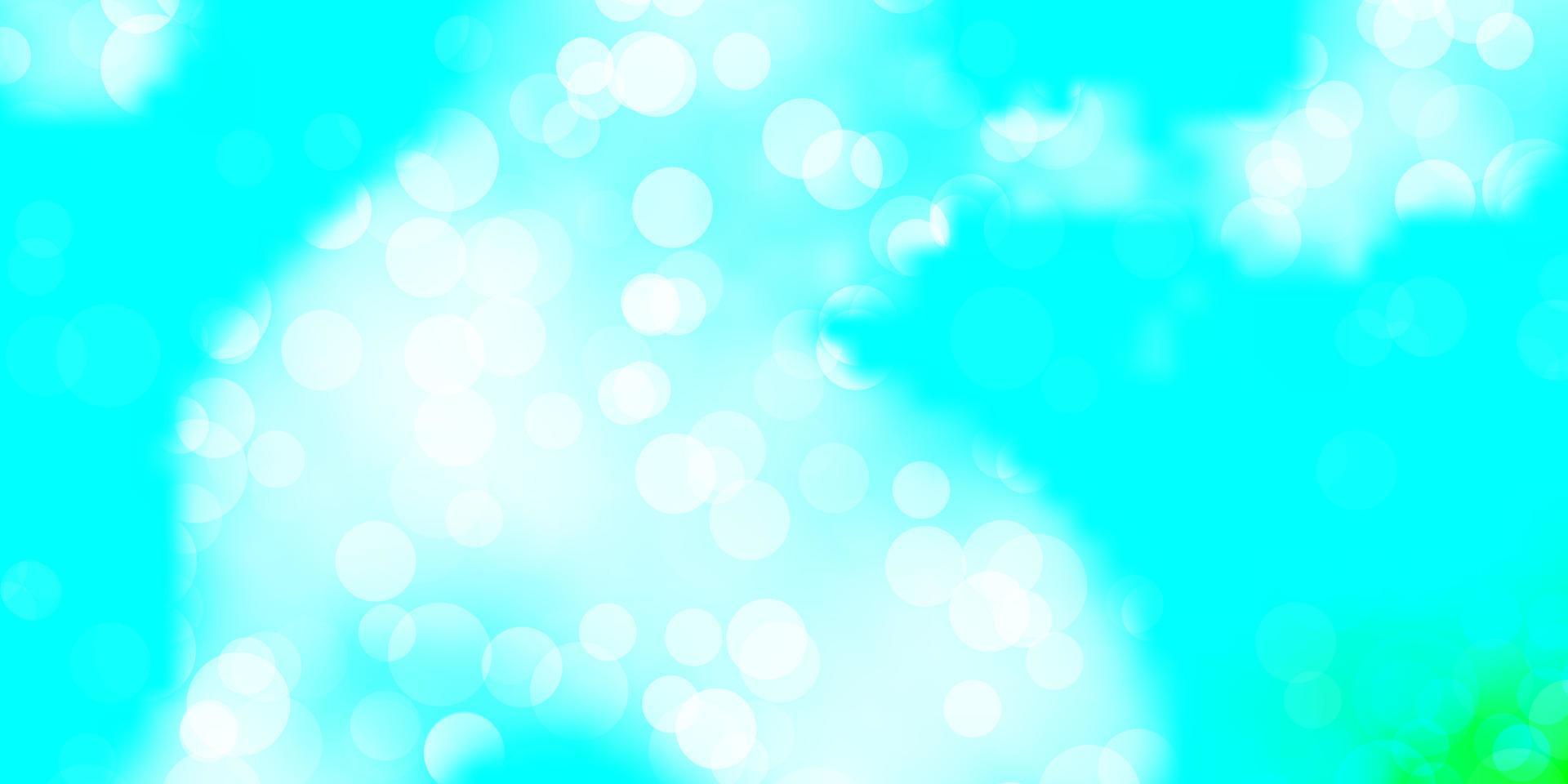 Light Blue, Green vector background with bubbles.