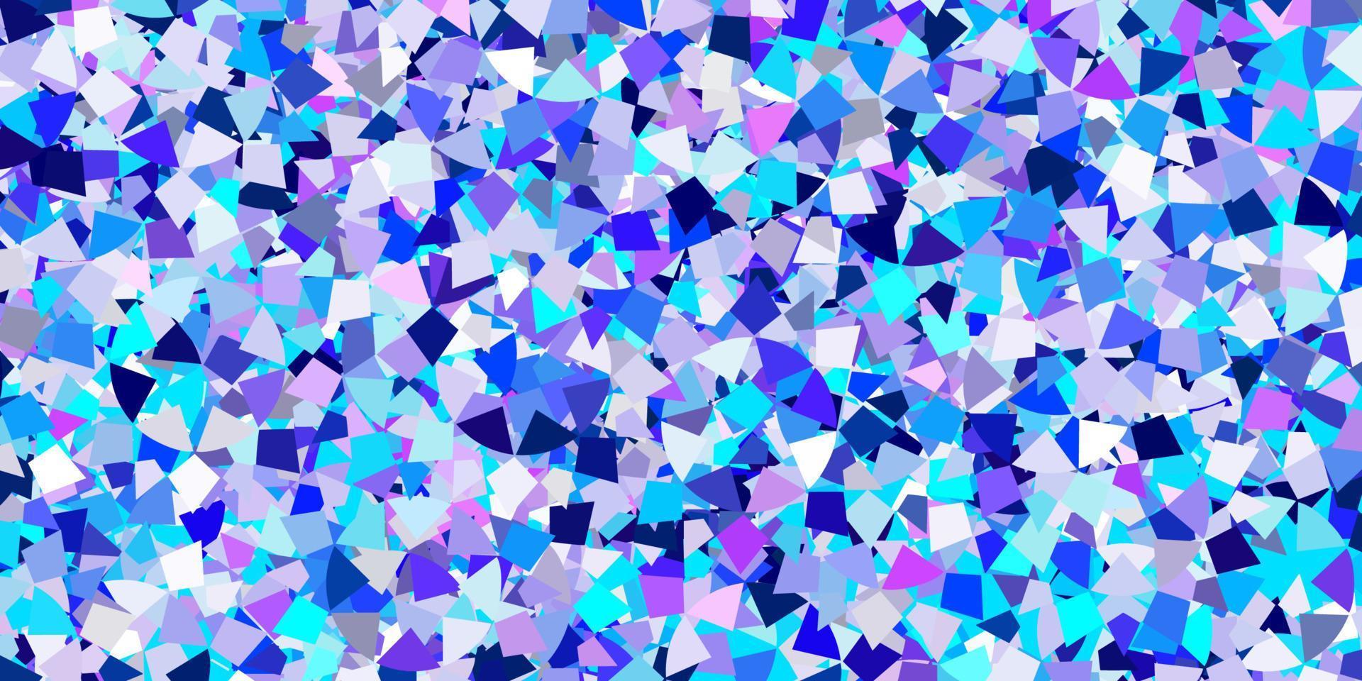 textura de vector azul claro, verde con estilo triangular.