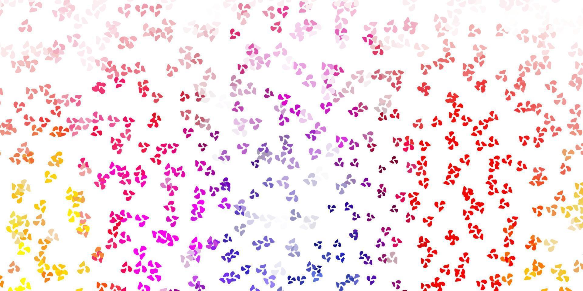 Light pink, yellow vector template with abstract forms.