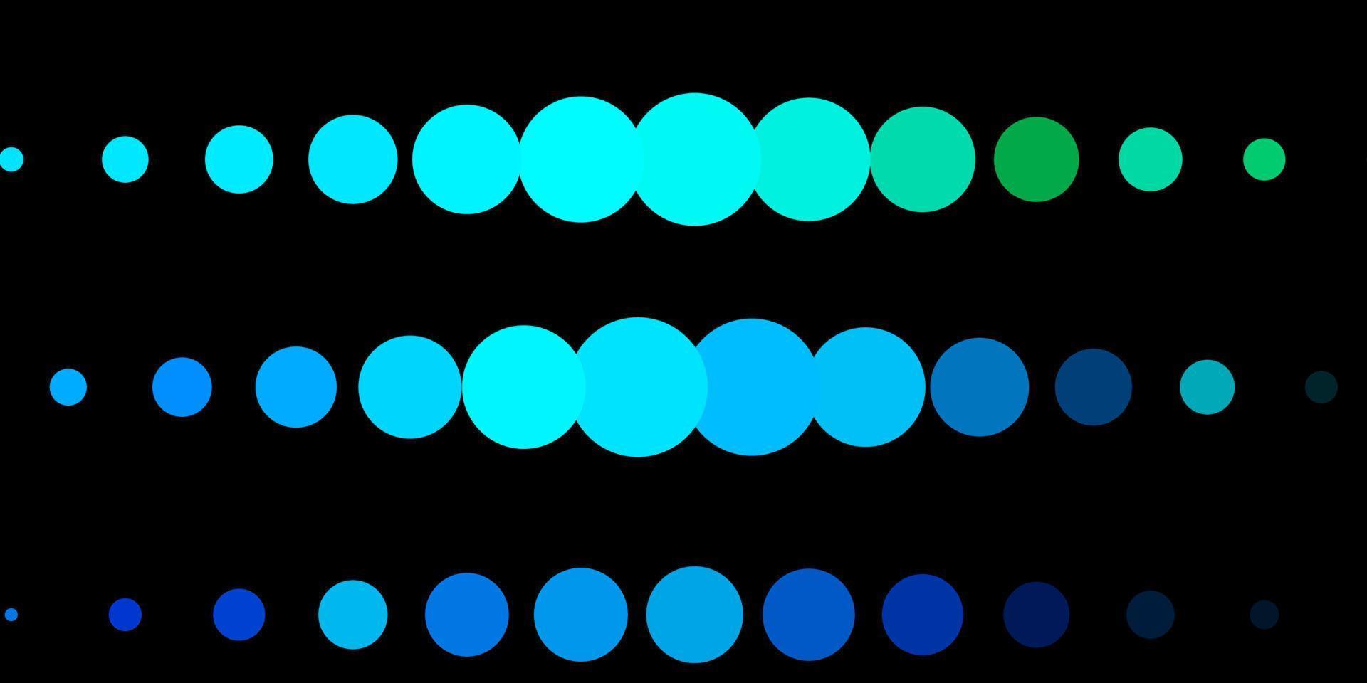 Dark Blue, Green vector background with bubbles.