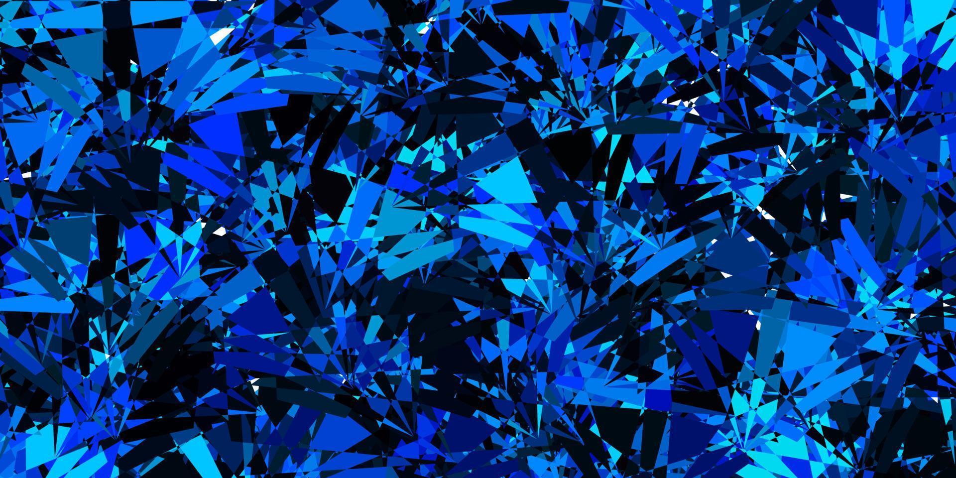 Dark Blue, Green vector background with triangles.