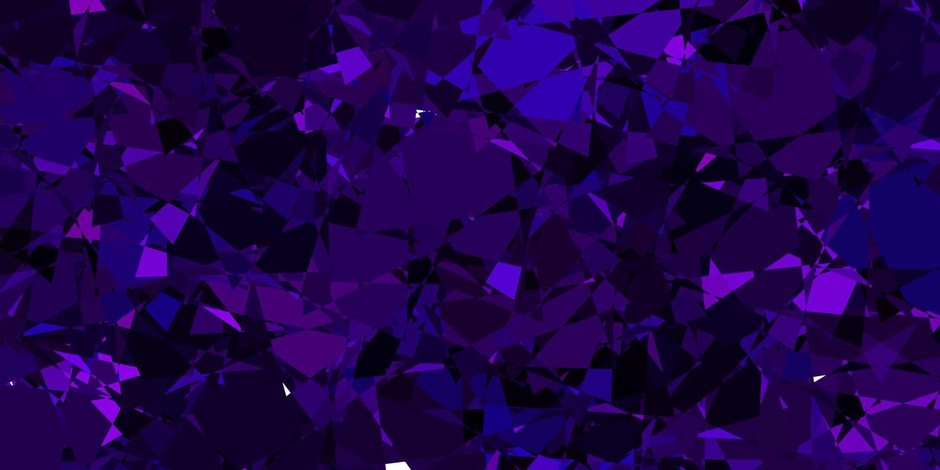 Dark Purple, Pink vector template with triangle shapes.