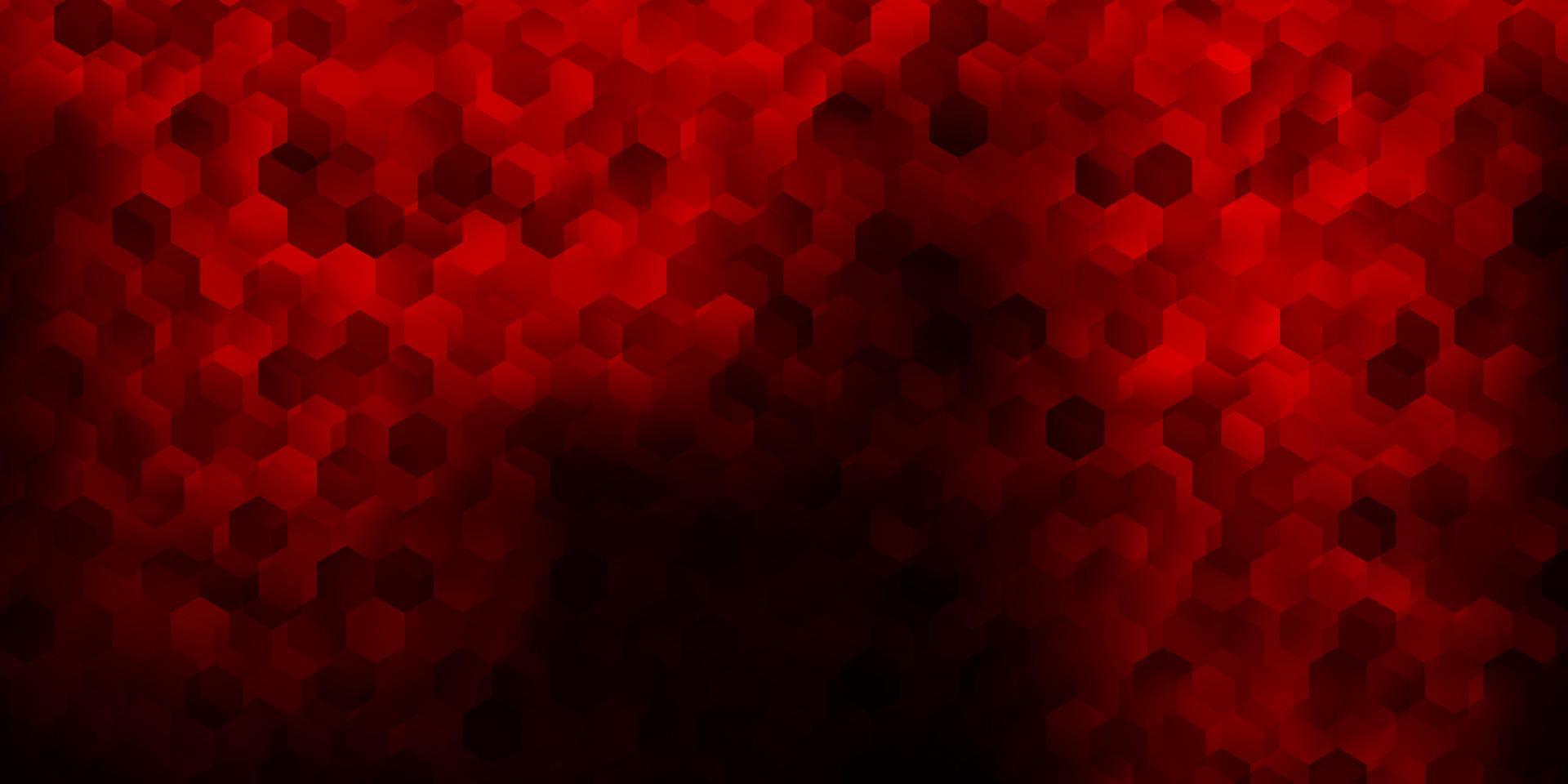 Dark red vector cover with simple hexagons.