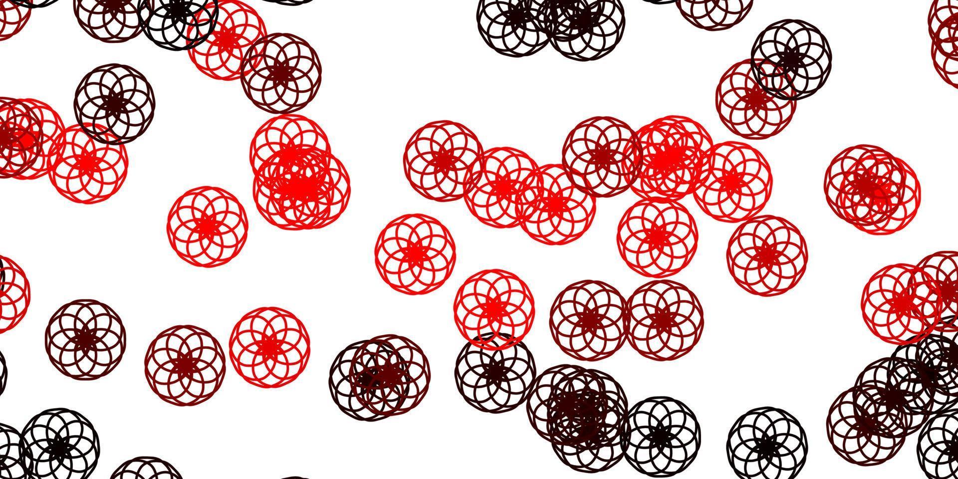 Light Red vector layout with circle shapes.