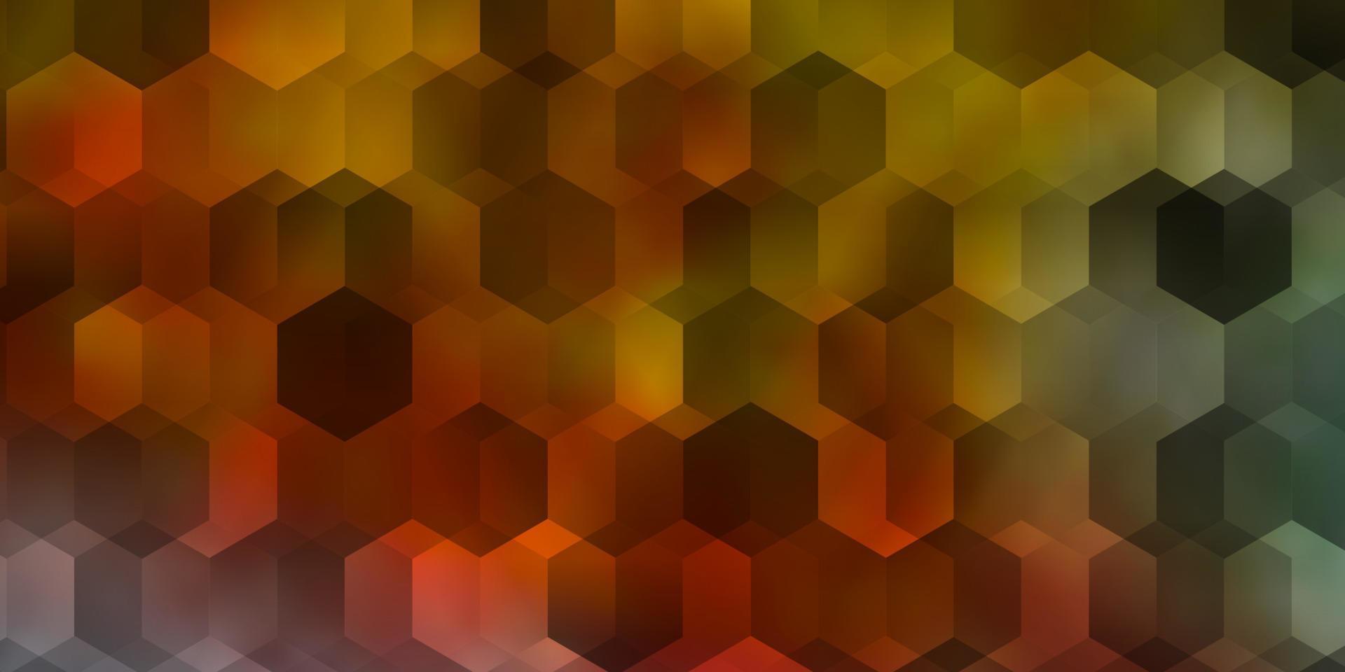 Light Blue, Yellow vector texture with colorful hexagons.