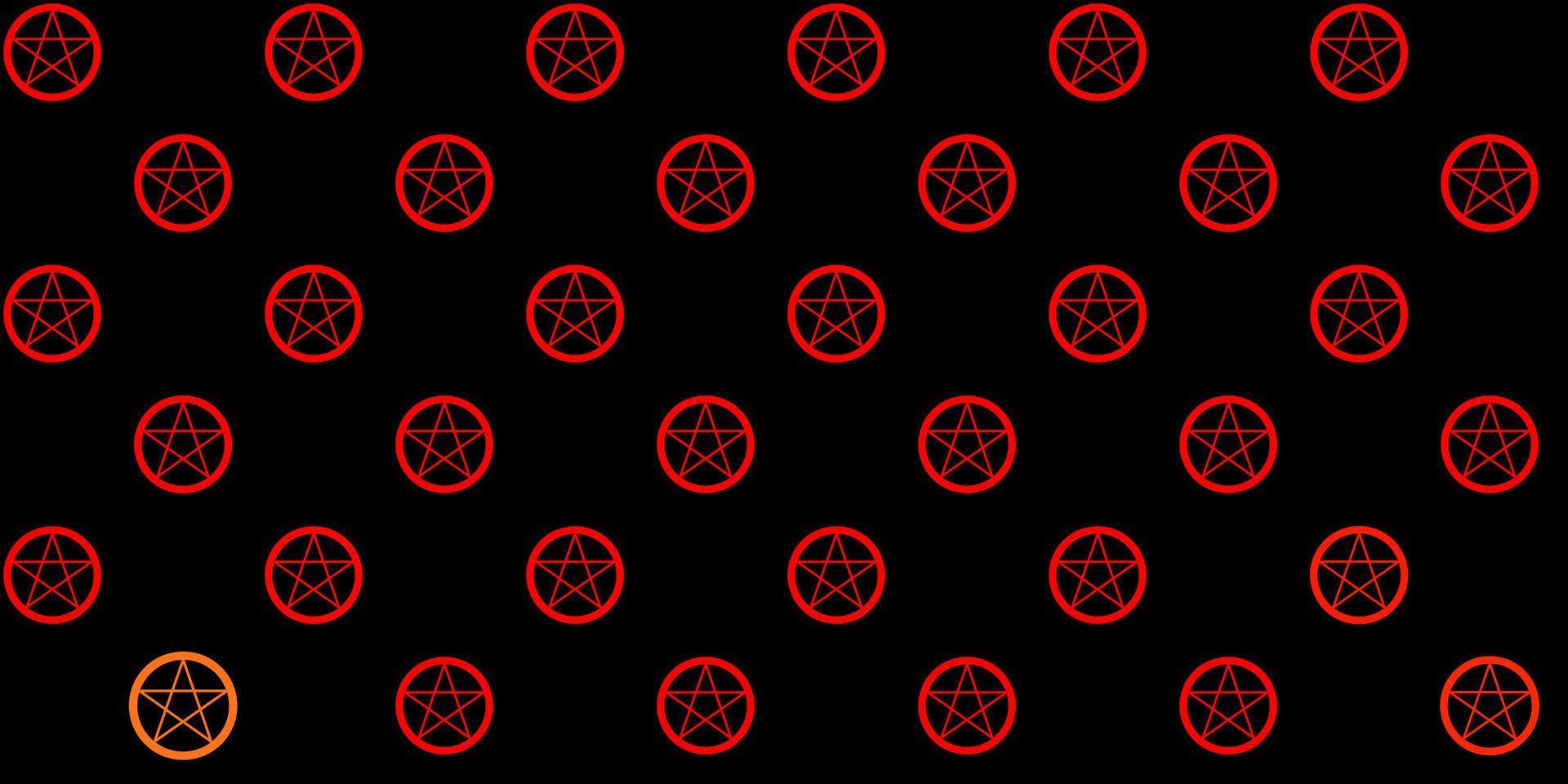 Dark Red vector texture with religion symbols.