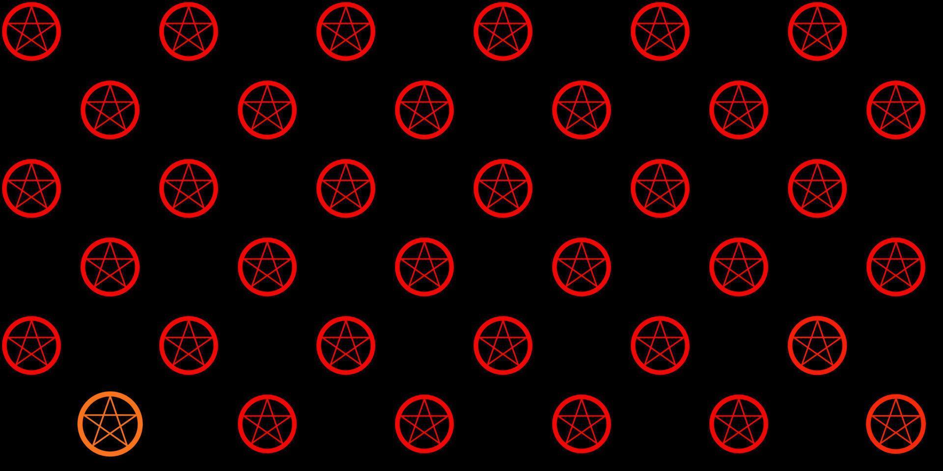 textura de vector rojo oscuro con símbolos religiosos.