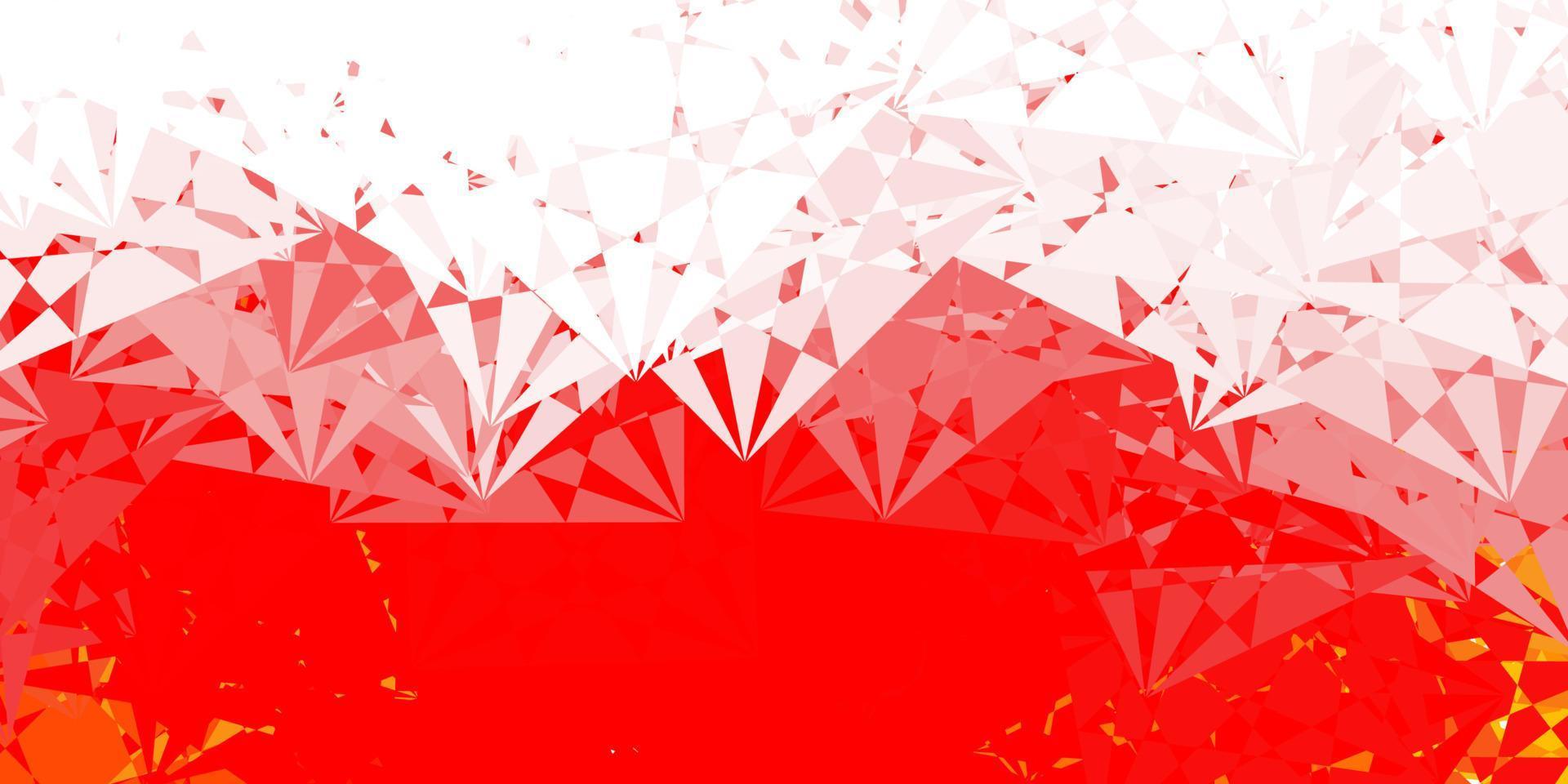 Light Red vector background with polygonal forms.