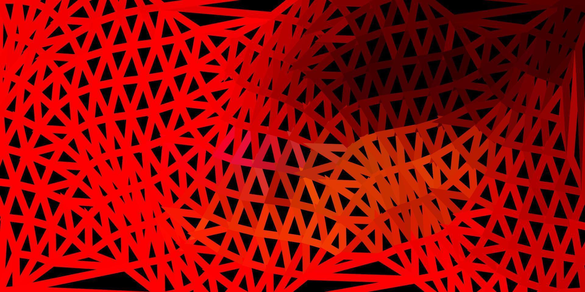Light red, yellow vector gradient polygon wallpaper.