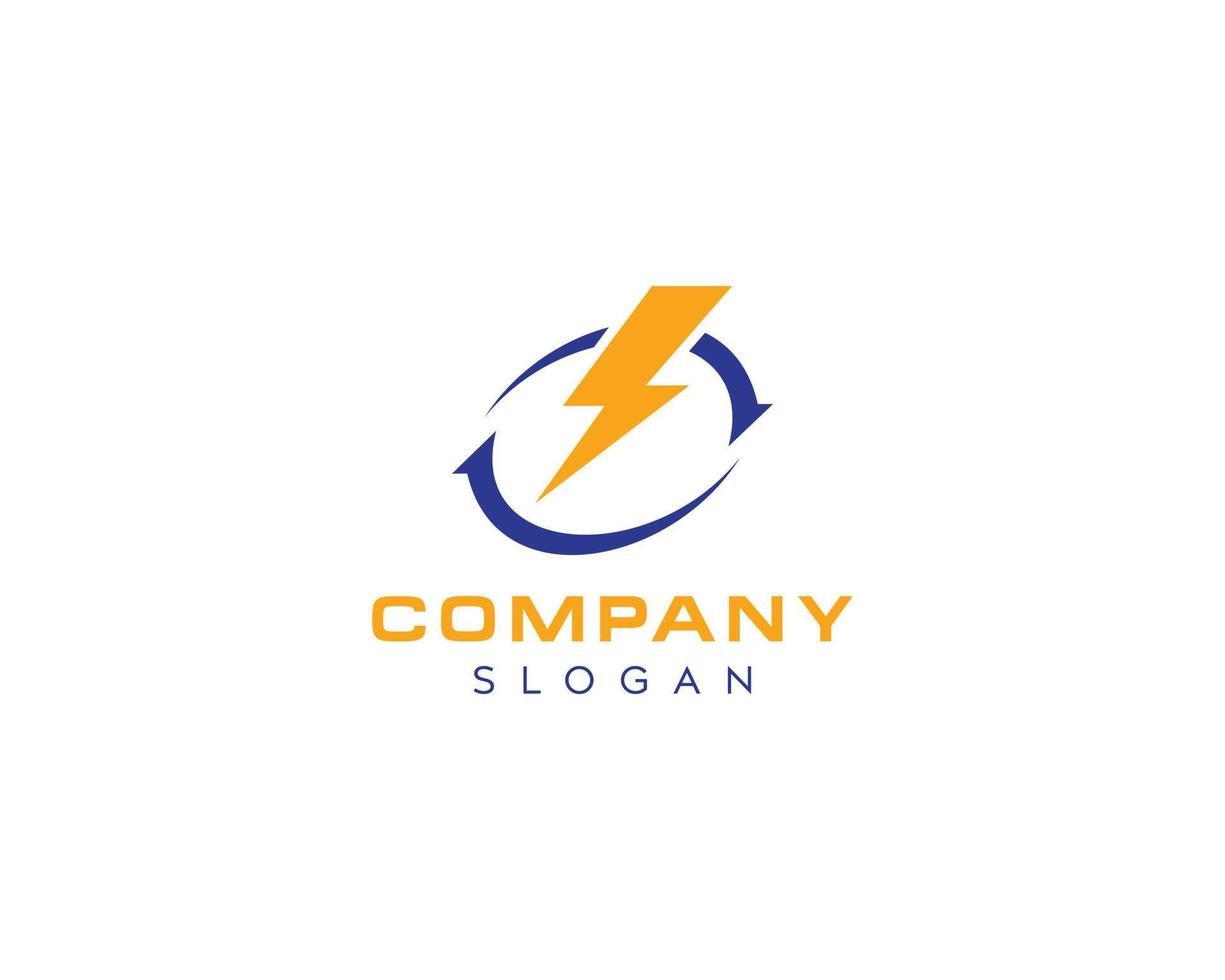 Abstract electrical, energy, power logo vector design