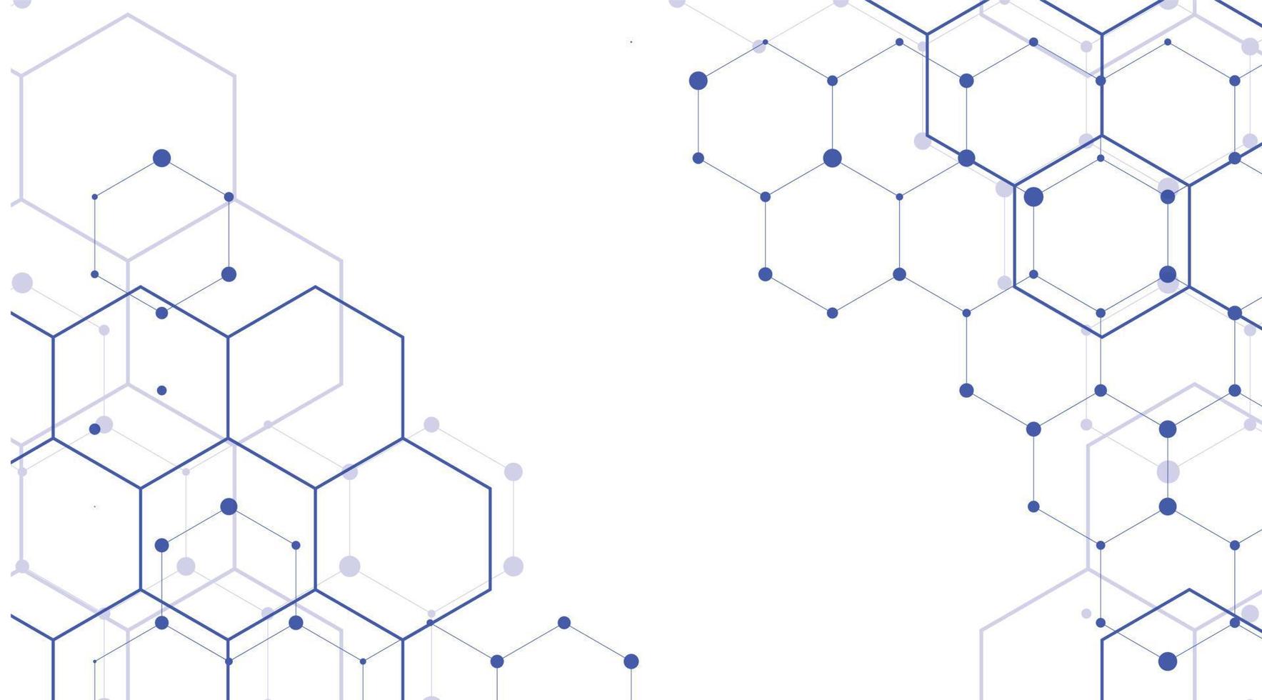 hexagons elements. business background lines wave. global connection with lines and dots design vector