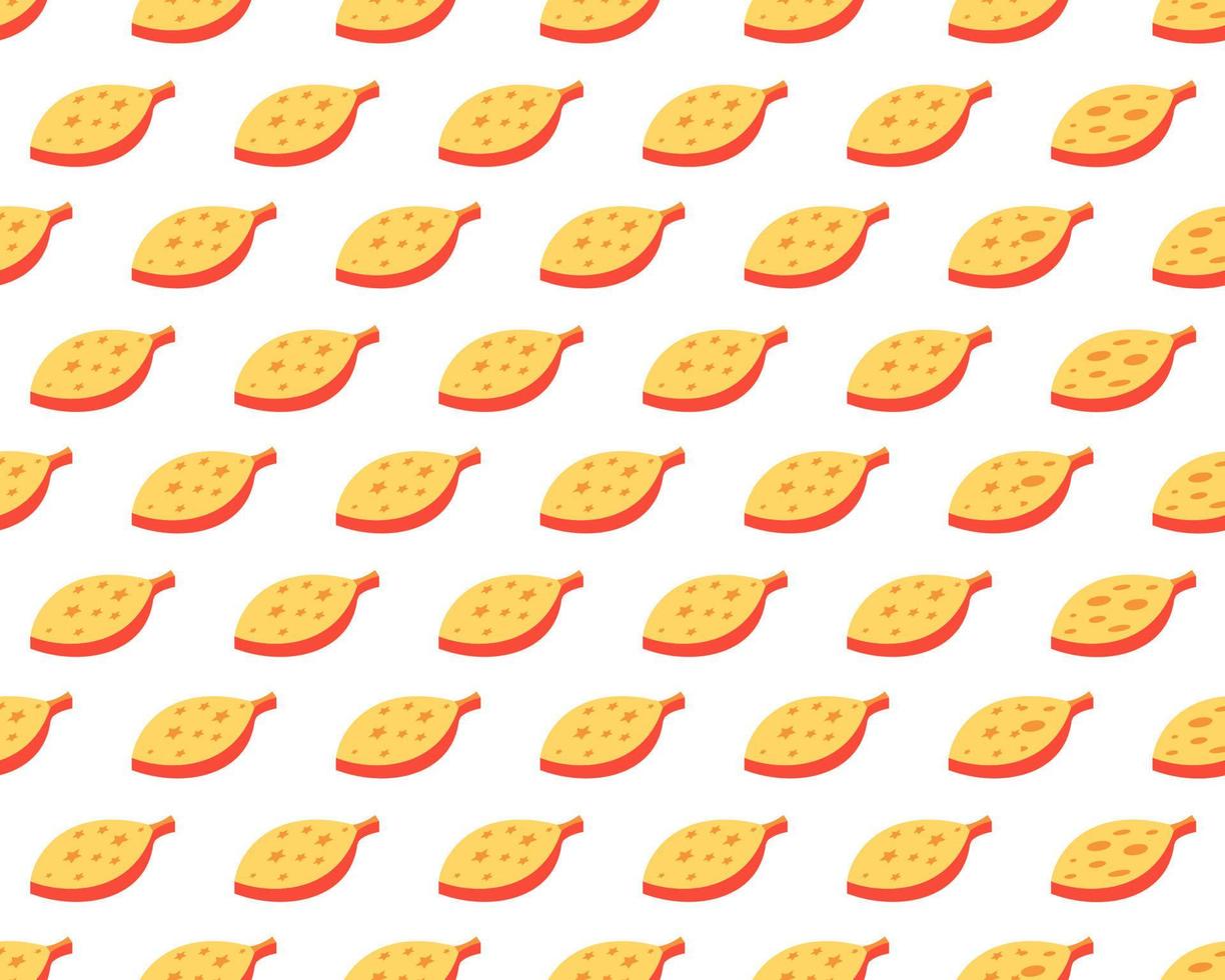 Orange leaves seamless cartoon pattern vector