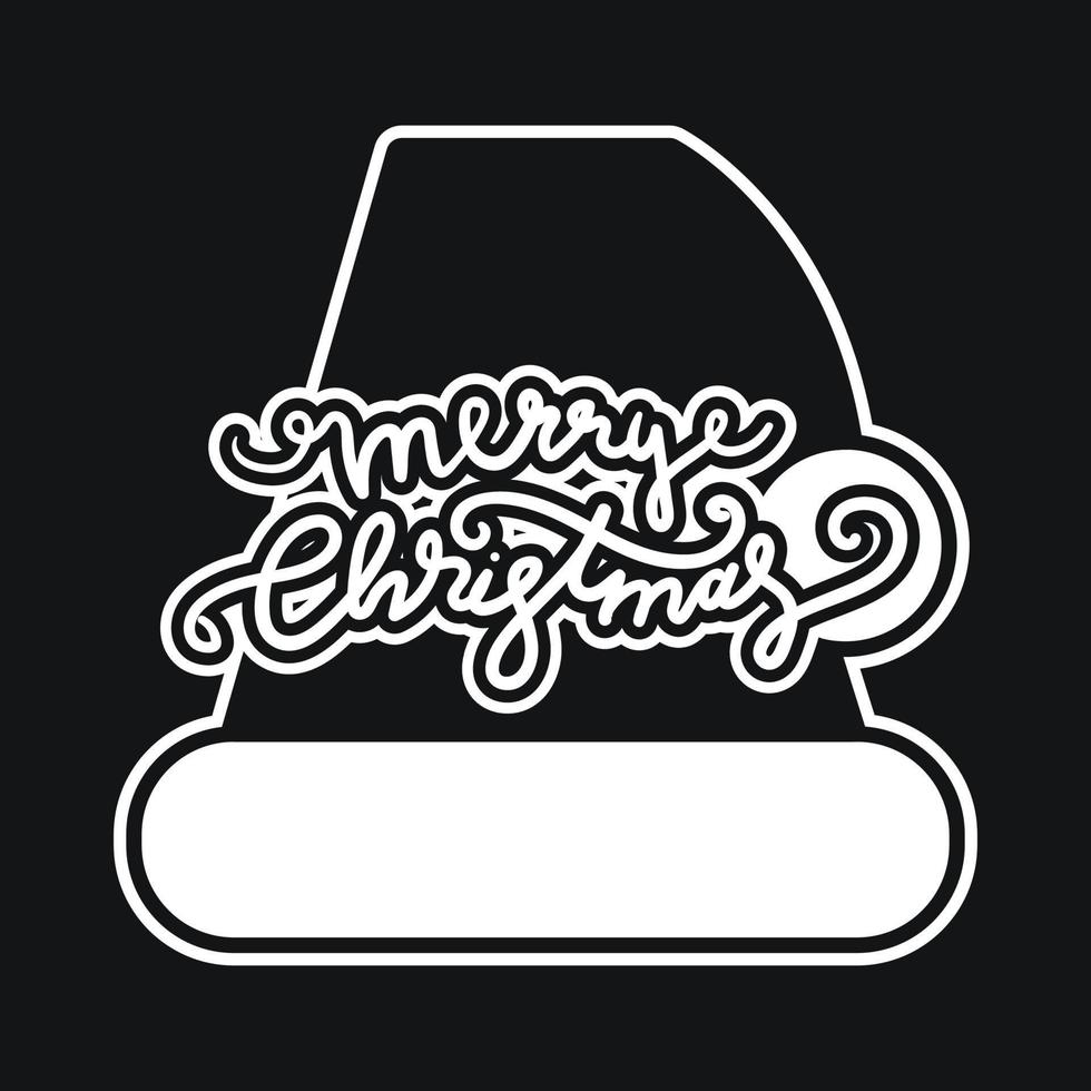 Merry Christmas and Happy New Year vector