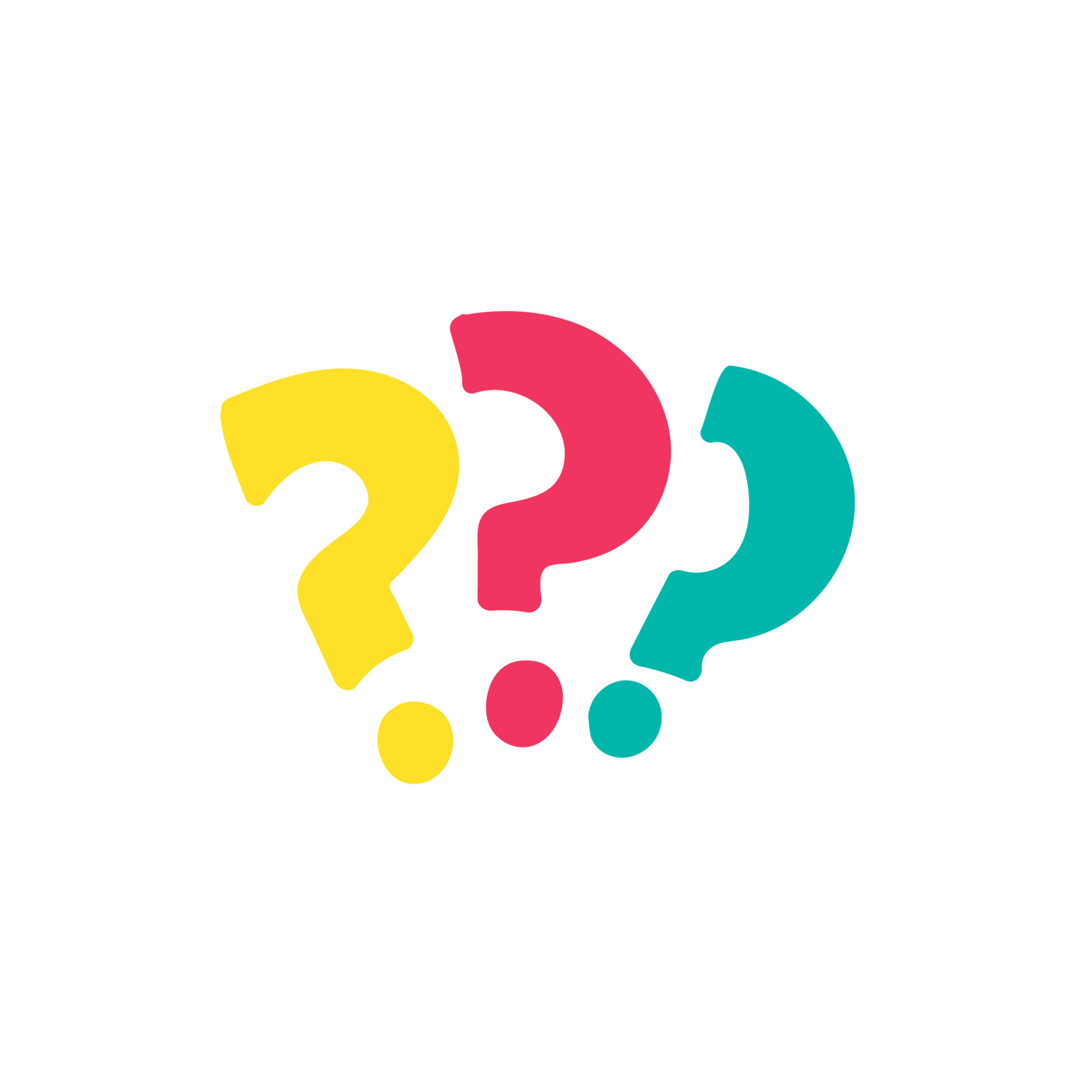 Question marks cartoon multicolor illustration 7694756 Vector Art at
