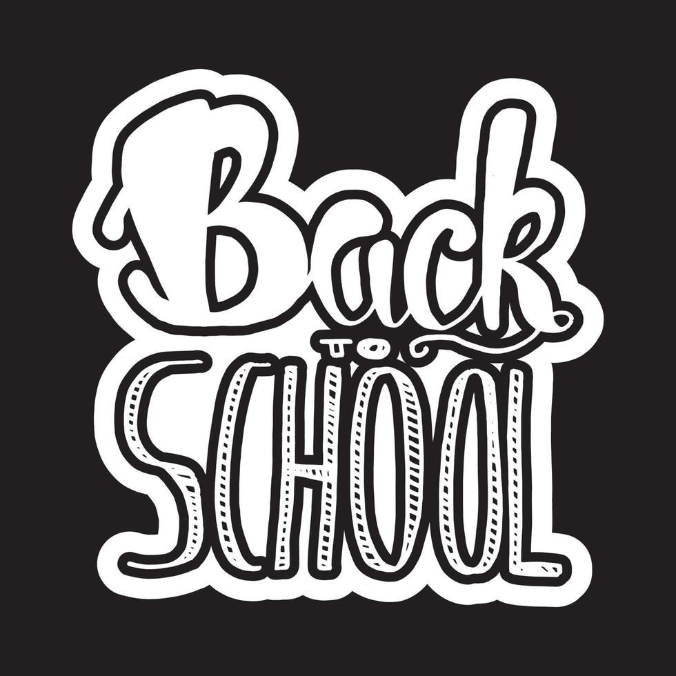 Back To School Lettering vector