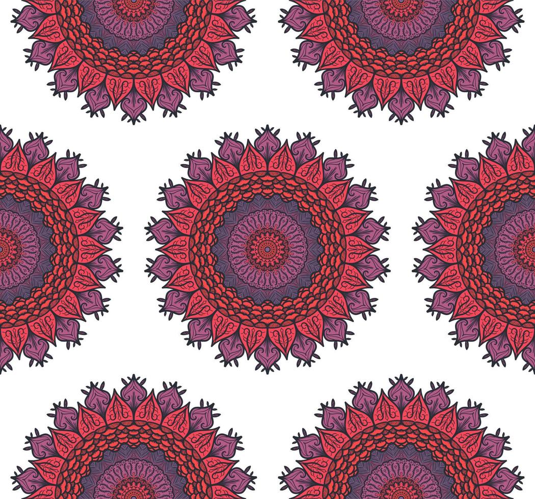 Mandala Seamless Pattern vector