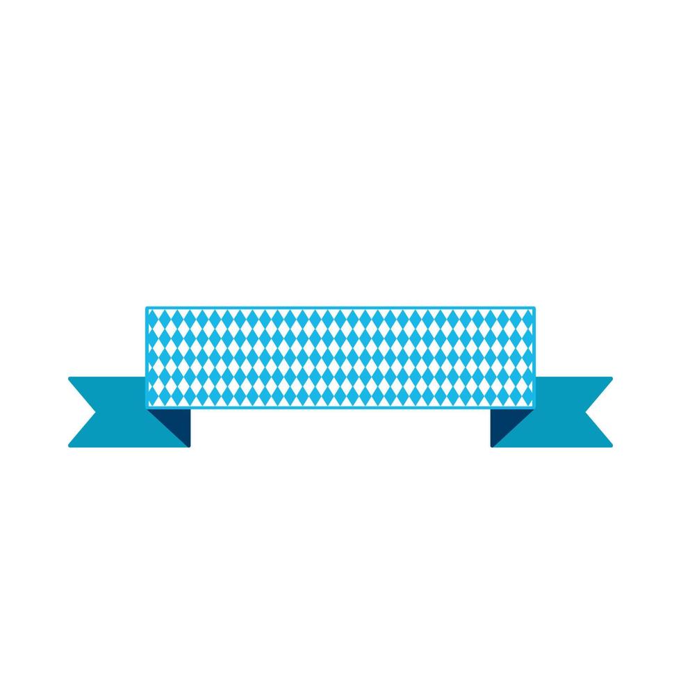 Ribbon banner for text flat color illustration vector