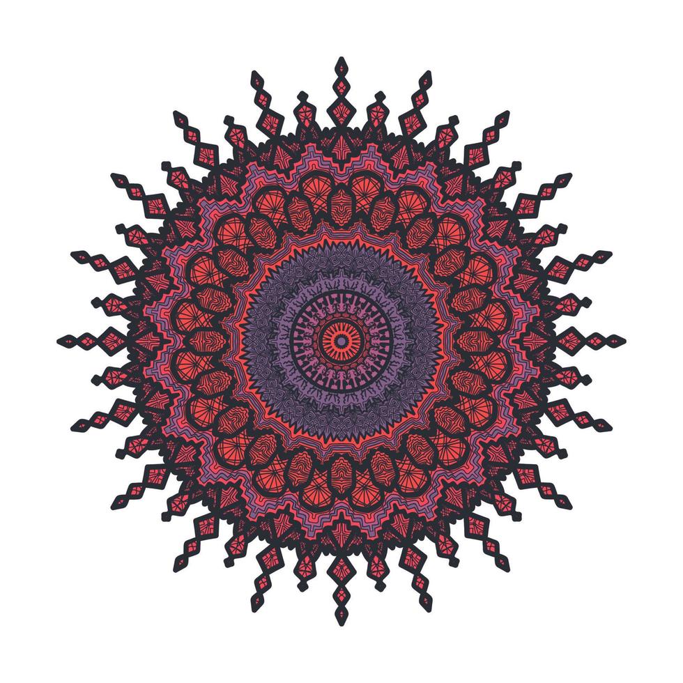 Mandala Line Template vector