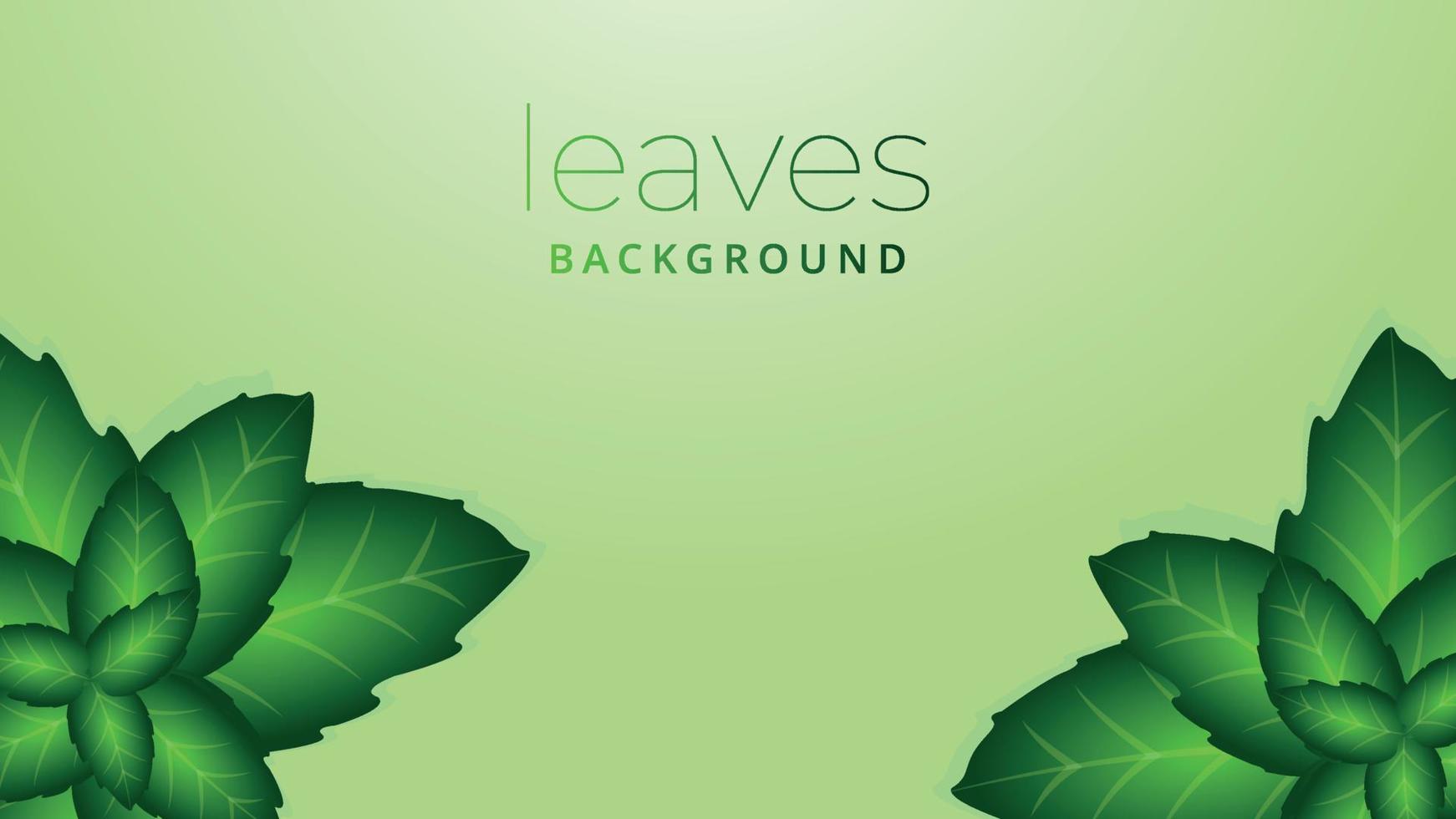 Nature background with leaves vector
